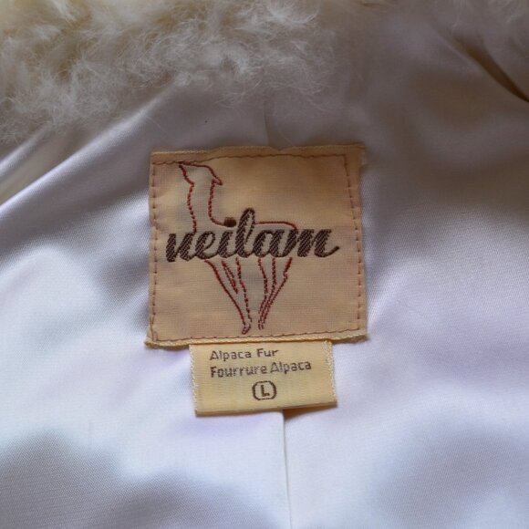 PLUSH Ueilam Vintage Alpaca Fur Vest Size L - Picture 8 of 16